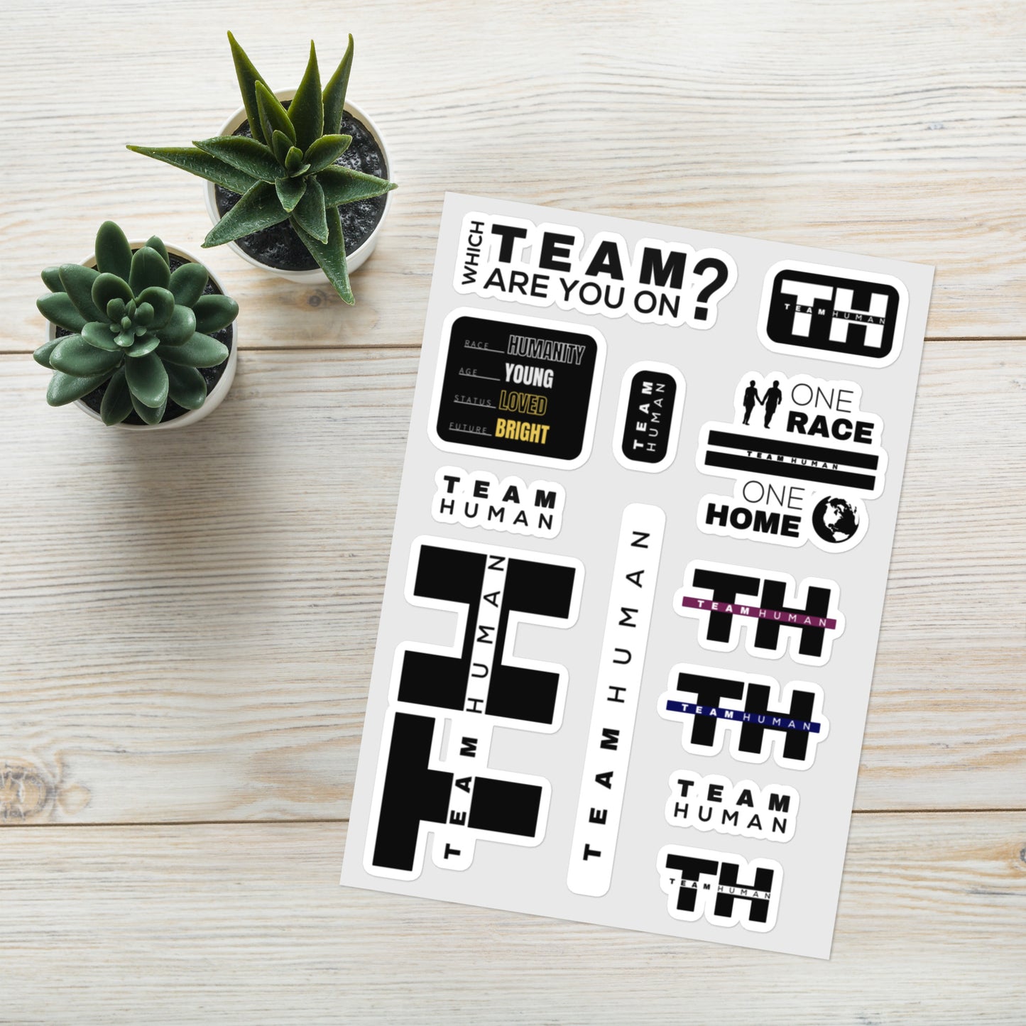 Team Human Sticker Sheet